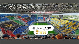 Festa a San Siro per Inter - Lazio  🏆⭐️⭐️ #inter #calcio #interlazio #scudetto #sansiro