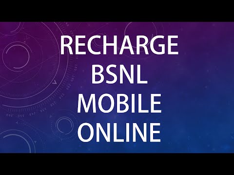 BSNL Mobile Recharge from portal.bsnl.in