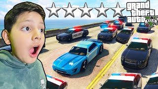 5 ESTRELLAS EN GTA V | 999,999 Policias en GTA V | Karim Juega