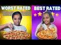 Trying zomatos best rated vs worst rated food