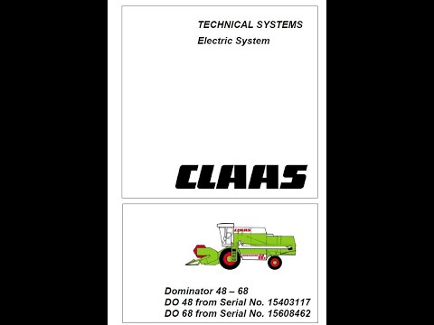 Claas Dominator 48 68 Electric System