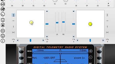 Taranis DLG Flaperon Setup using offset and trimswitch in trimmode