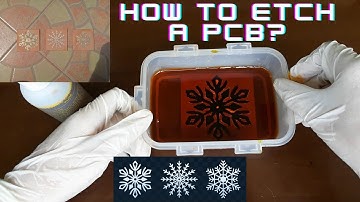 PCB etching tutorial (using masking tape, no drilling)