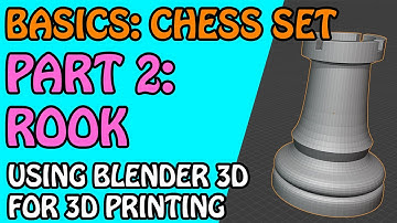 3D Basics: Chess Set: Part 2: The Rook