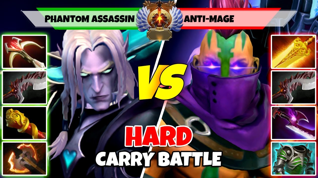 PHANTOM ASSASSIN (Carry) vs ANTI-MAGE (Carry) - Battle Of Immortal Rank Dota 2 Players - Z Dota 2