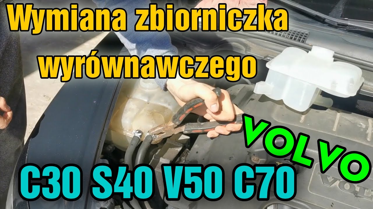 Volvo C30 S40 V50 C70 1.6 2.0 Wymiana Zbiornika Wyrównawczego. - Youtube