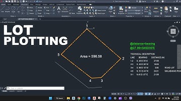 AUTOCAD LOT PLAN part 1 : HOW TO PLOT LOT BEARINGS for beginners