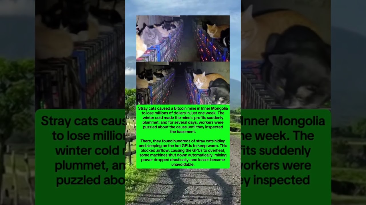 stray cats cause millions in losses at bitcoin mine in inner mongolia #info  - YouTube