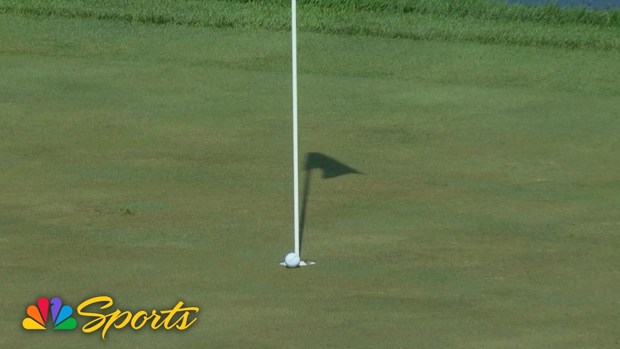 IMPOSSIBLE 🤯 Jake Knapp's bid for an ace comes as close as it gets | Golf on NBC Sports