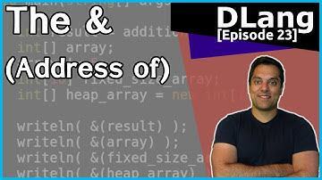 [DLang Episode 23] D Language - The ampersand &(address of) and more on stack/heap memory