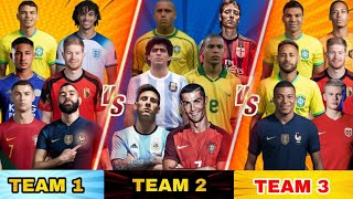 Ronaldo Messi Mbappe Neymar Haaland VS Pele Maradona Cruyff Ronaldinho...🔥 ULTRA ULTIMATE SUBS VS 💪