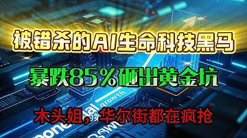 被错杀的AI生命科技黑马，暴跌85%砸出黄金坑，木头姐，华尔街都在疯抢#投资 #投資心法 #美股 