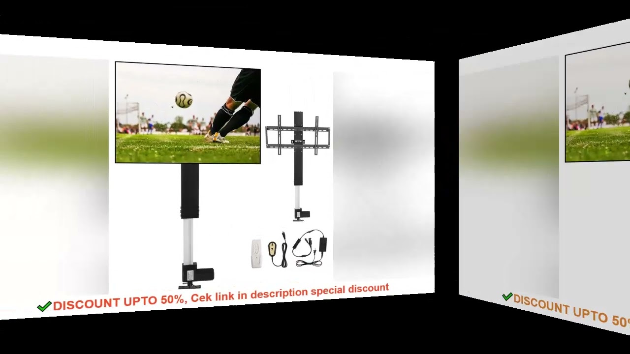 SucceBuy Remote TV Lift Motorized Cabinet TV Mount Bracket Electirc Actuator Lift Column DC Motor He