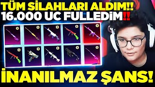 OHA!!😱 TÜM SİLAHLARI ALDIM!! 16.000 UC'YE HER ŞEYİ FULLEDİM!!😲 - PUBG Mobile