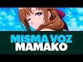 Personajes que comparten la voz con Mamako del anime Okaasan Online