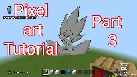 Minecraft Pixel Art Tutorial White Diamond (Steven universe) Part 3