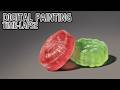 [デジタル画タイムラプス] 1時間40分で描くリアルな飴玉のメイキング | Digital Painting Time Lapse