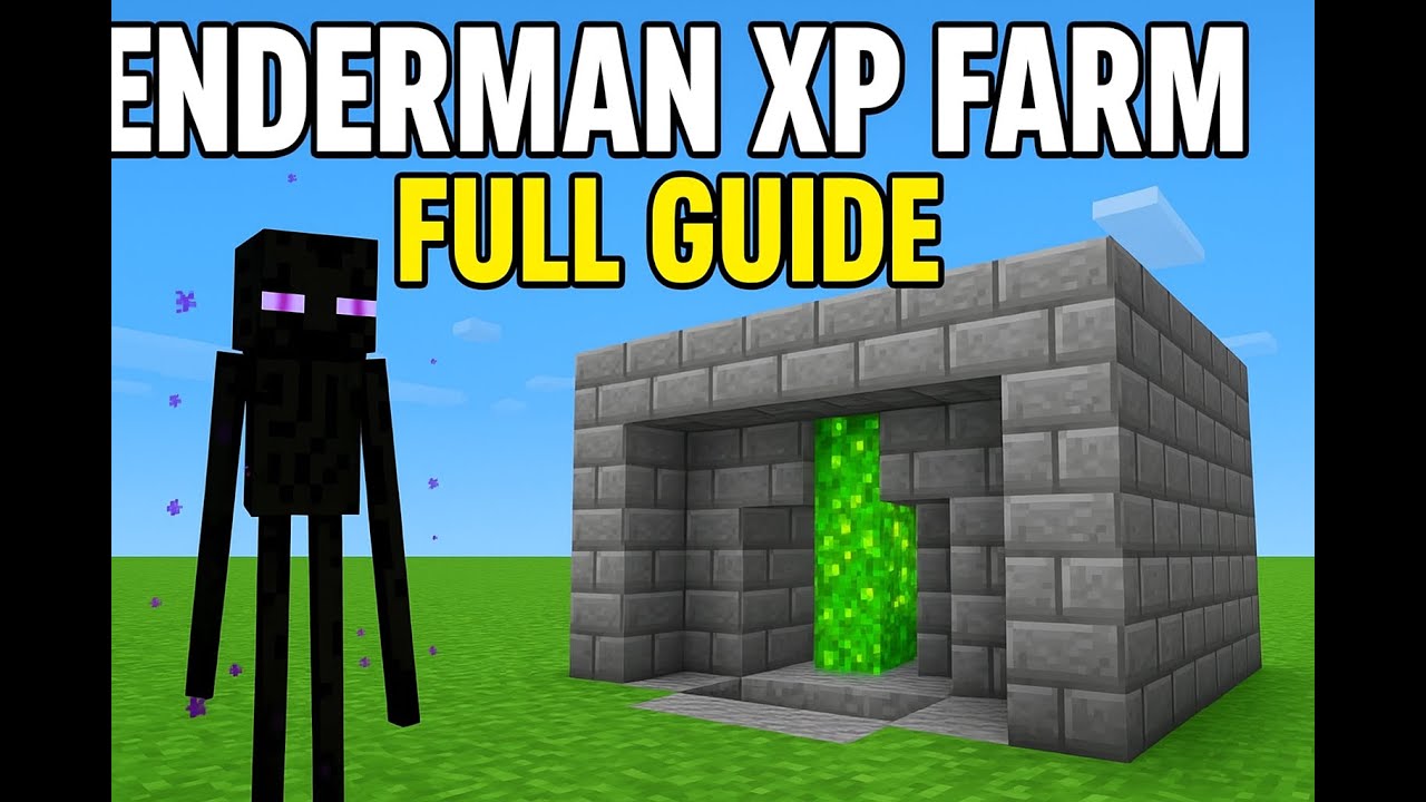 ENDERMAN XP FARM FULL GUIDE  IN MINECRAFT IN URDU shahvaz 804 gamer