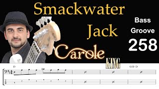 Video thumbnail of "SMACKWATER JACK (Carole King) How to Play Bass Groove Cover with Score & Tab Lesson"