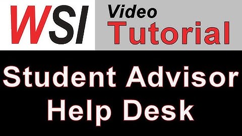 Microsoft Access Student Advisor Help Desk Template