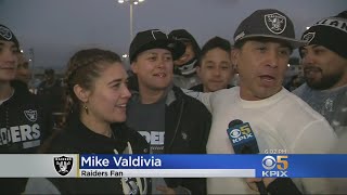 Fans flock to the oakland coliseum for what may be raiders final game
in