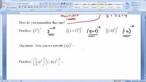 ALG1H 8.1 Multiplying Monomials & 8.2 Dividing Monomials.wmv