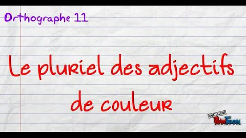 Pourquoi la couleur orange ne s'accorde pas ?