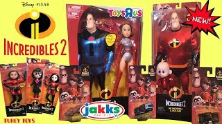 Disney Pixar Incredibles 2 Movie Toys Full Set Huge Toy Haul Posable Dolls LOTS OF TOYS!