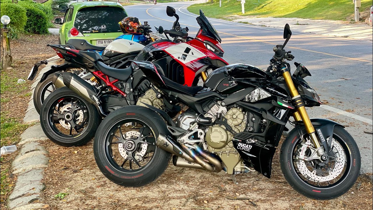 Multistrada V4 Pikes Peak vs Streetfighter V4S - at the weekend