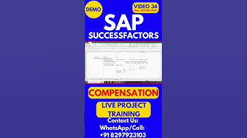 SAP SuccessFactors Compensation Training Online Class 34 13th August 2025 #sapsuccessfactorstraining