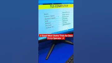 Excel Most Useful Trick For Every Data Entry Operator🔥😲 #excel #viral #exceltips #computer