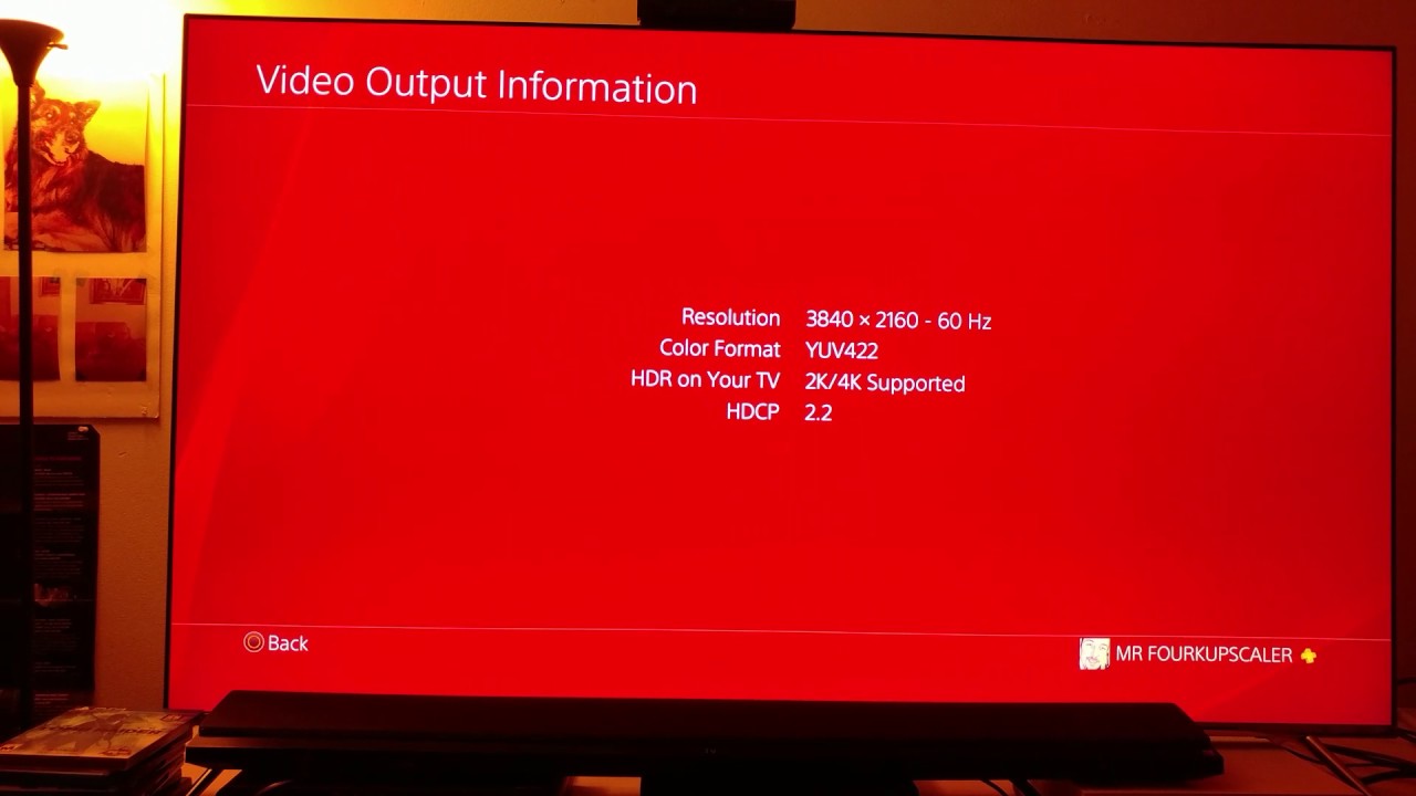 Ps4 Pro Hdr Video Output 2160prgb Yuv422 Youtube