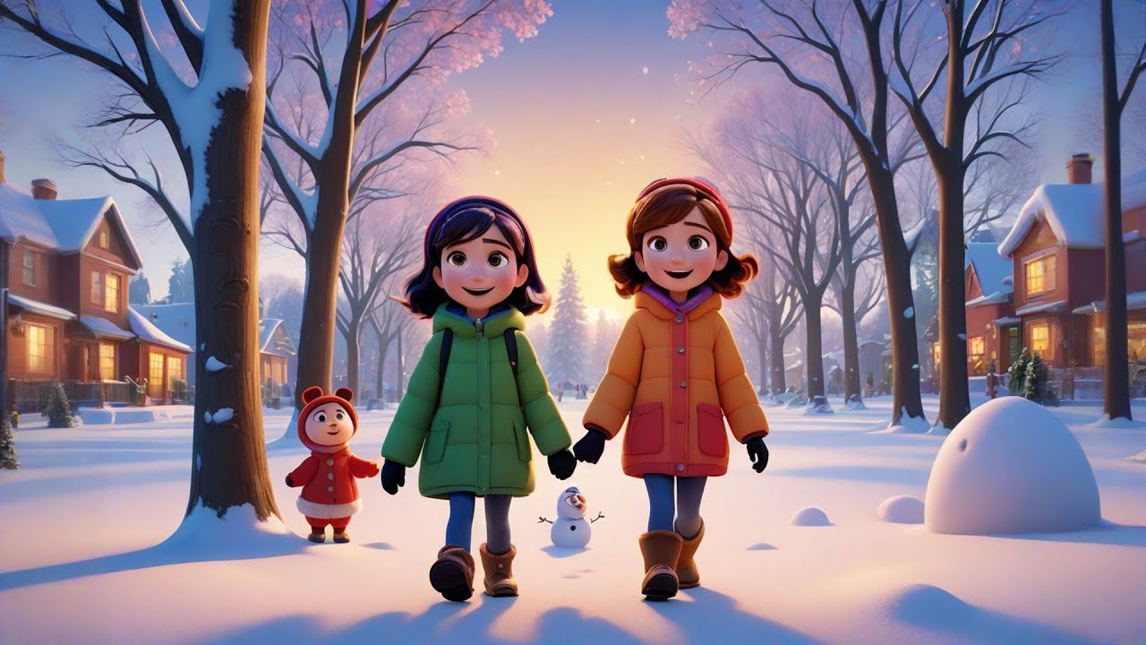 Wheels Rolling in the Snow | Fun Winter Song for Kids | Nursery Rhymes ...
