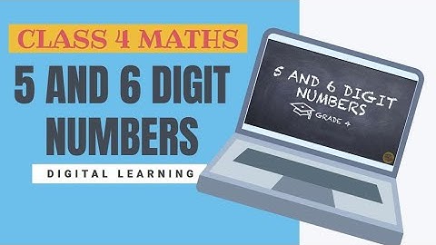 CBSE Class 4 Maths | Chapter 1 - Large Numbers (5 and 6 Digit) | Digital Learning | English Tutorial