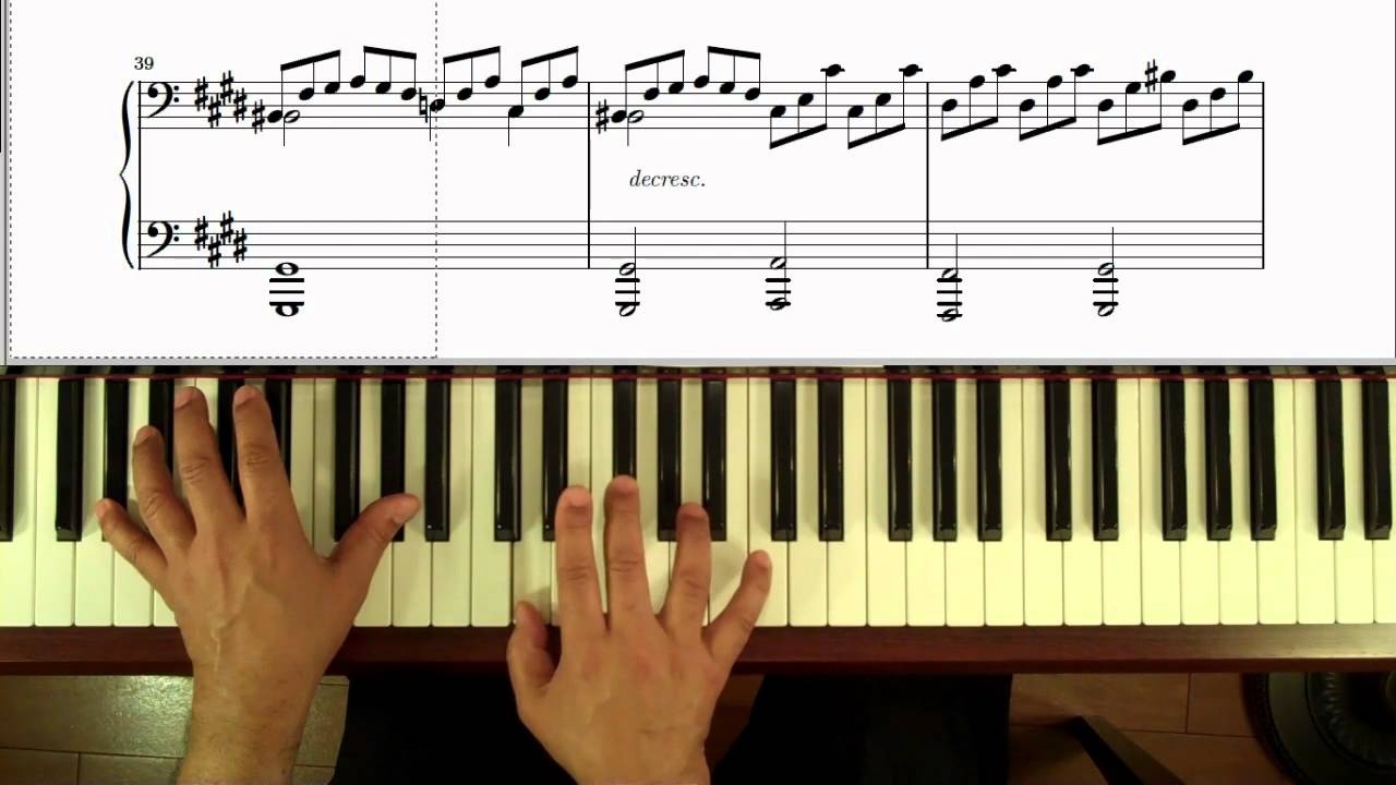 How to play Moonlight Sonata {Part 5} Piano Tutorial - YouTube