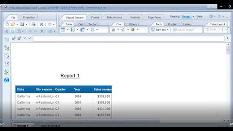 Business Objects Web Intelligence In Under 3 Minutes Step by Step Instructions.