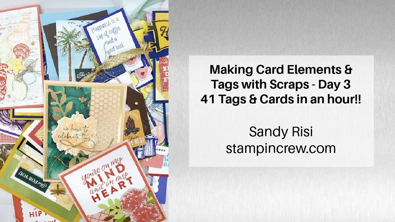 41 Tags & Cards in an Hour!! Making Card Elements & Tags with Scraps ...