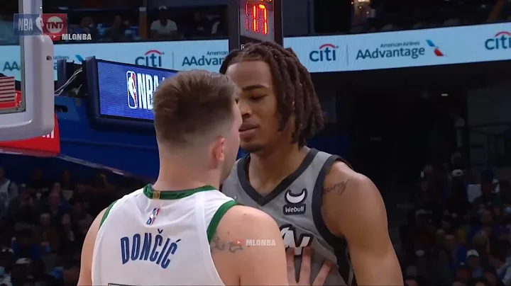 Luka Doncic jawing with Claxton is hilarious