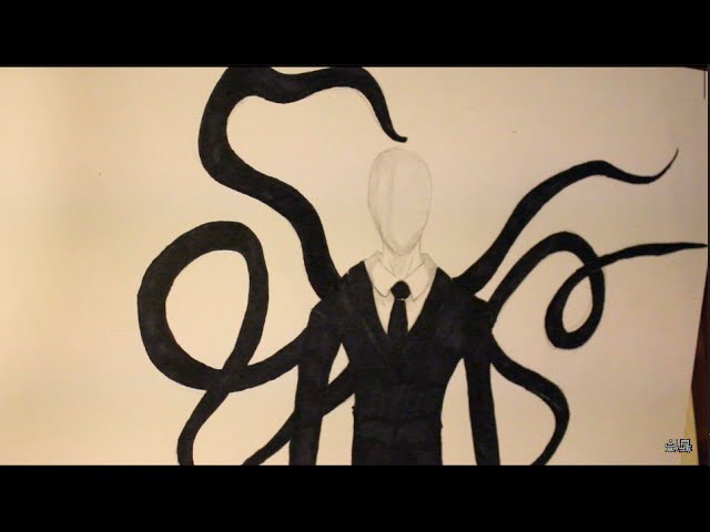 slender man drawing