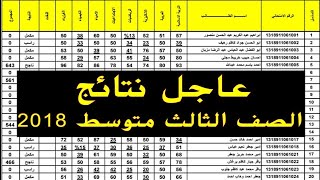 رابط نتائج الثالث متوسط بغداد وباقي المحافضات2018 الدور الثاني/موقع نتائجنا