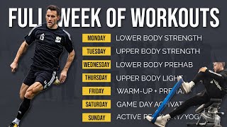 My COMPLETE Weekly Gym Routine during Season screenshot 4