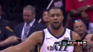 NBA, playoff 2018, Rockets vs. Jazz, Round 2, Game 5, Move 44, Raulzinho Neto, assist