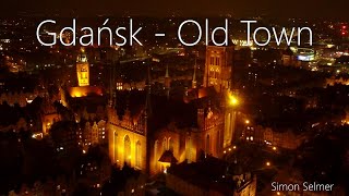Gdańsk Old Town By Night - 4K Drone Video