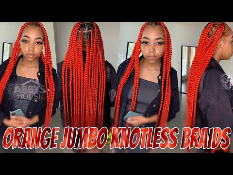 Featured image of post Jumbo Red Knotless Box Braids - Home » videos » braids and twists videos » knotless box braids tutorial video.