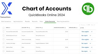 QuickBooks Online 2024: Chart of Accounts (Complete Tutorial)