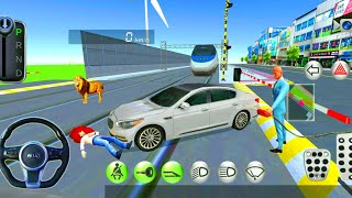 New Racing Car Vs Bullet Train Crazy Funny Driving 🚗🔥 3D Driving Class Gameplay 10 screenshot 4