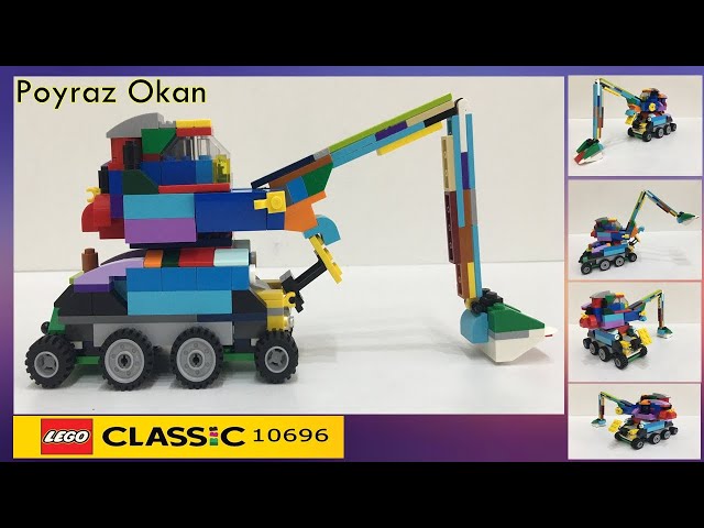 LEGO Classic 10696 Tuğlaları İle Ekskavatör Nasıl Yapılır?