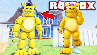 Fast Fredbear In Hello Neighbor But In Roblox