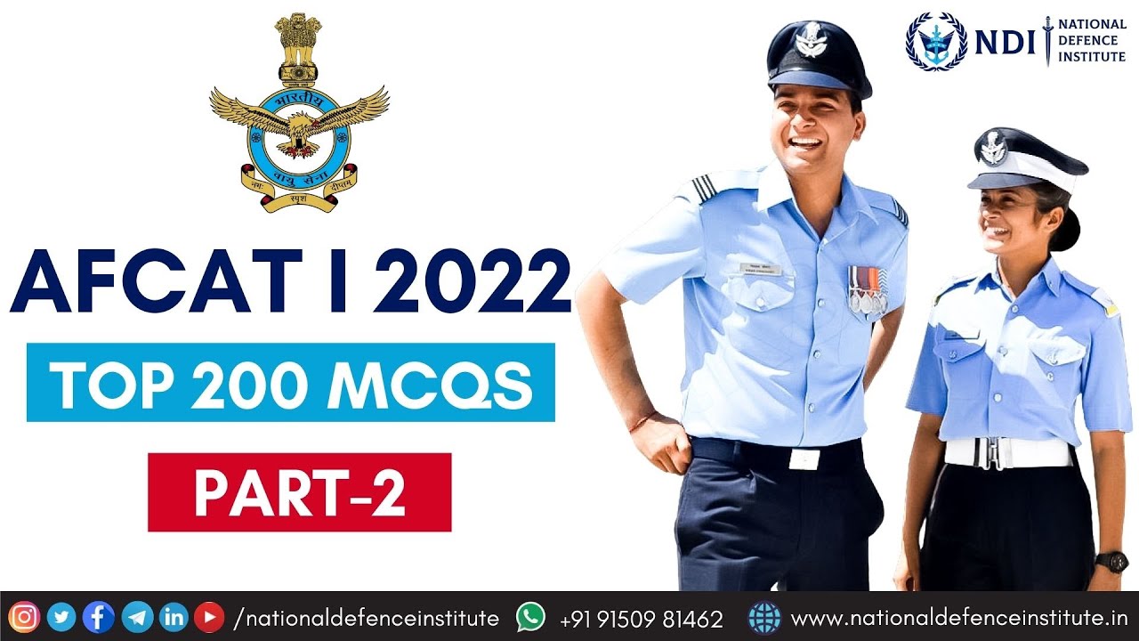 AFCAT 1 2022 TOP 200 IMPORTANT QUESTIONS | GK (PART-2)