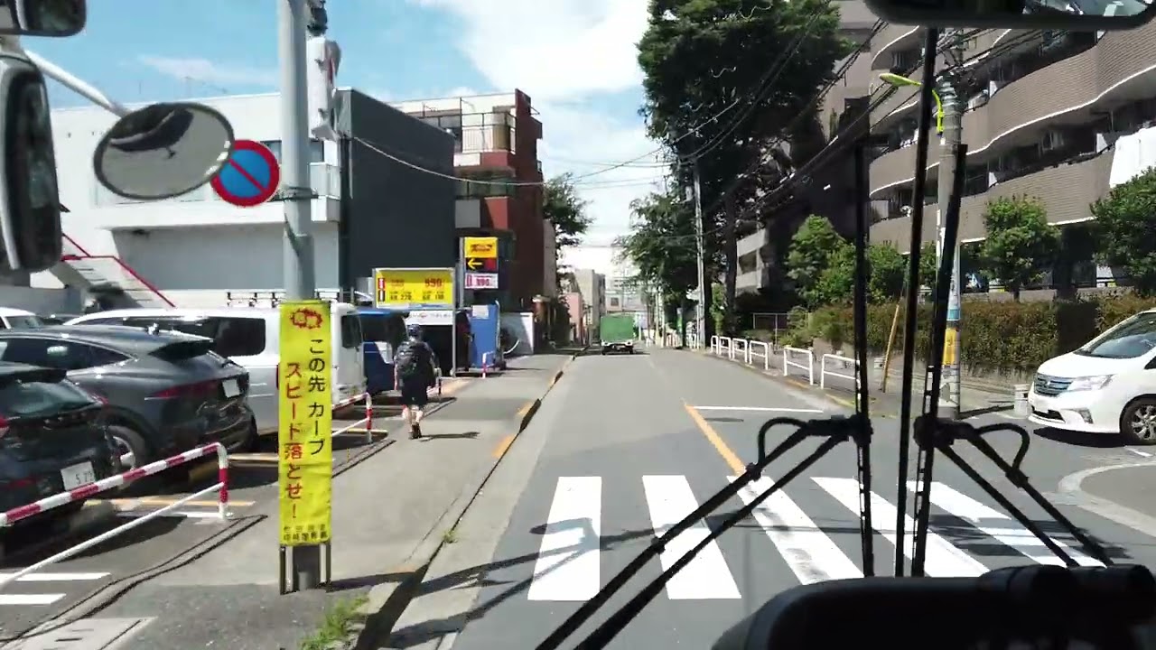 6月限定運行 免許維持路線 新宿ーよみうりランド線 前景 芦花公園ー仙川付近 旧甲州街道 路線バス いすゞ エルガミオ バスマニア ドラレコ Youtube